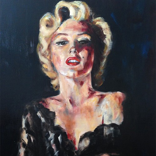 Marilyn 2, Huile sur toile, 80 x 100 copie